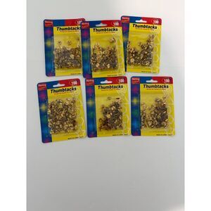 Sterling 6 packs Brass Thumbtacks